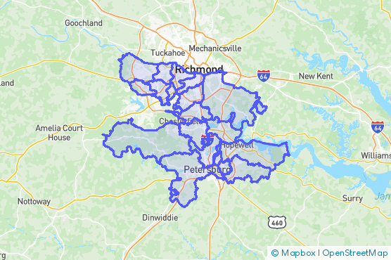 Service Area Map