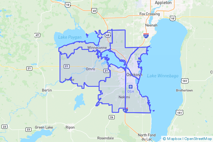Service Area Map