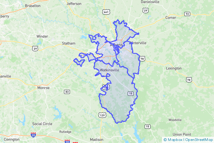 Service Area Map