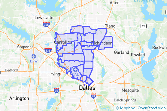 Service Area Map
