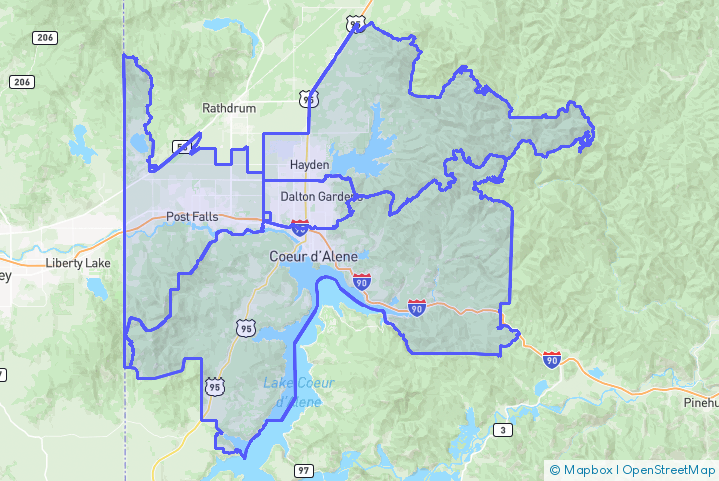 Service Area Map