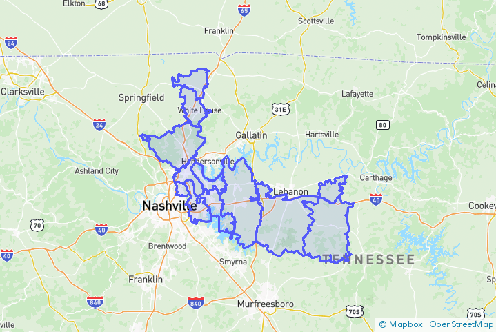 Service Area Map