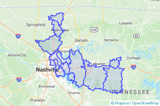 Service Area Map