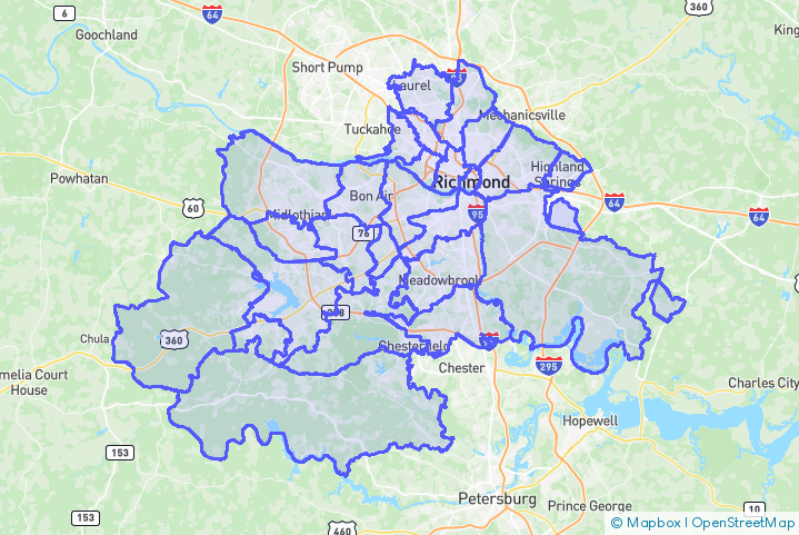 Service Area Map