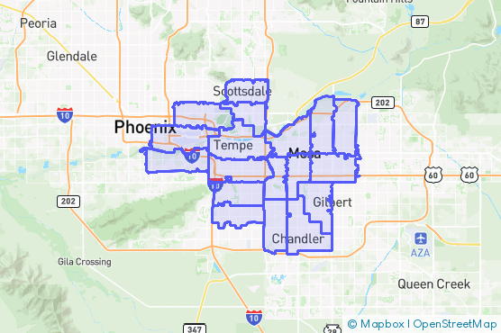 Service Area Map