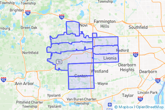 Service Area Map