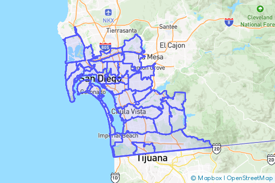 Service Area Map