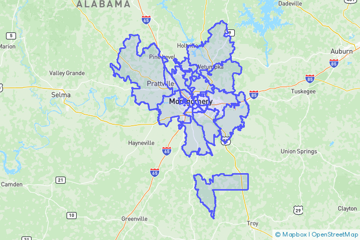Service Area Map