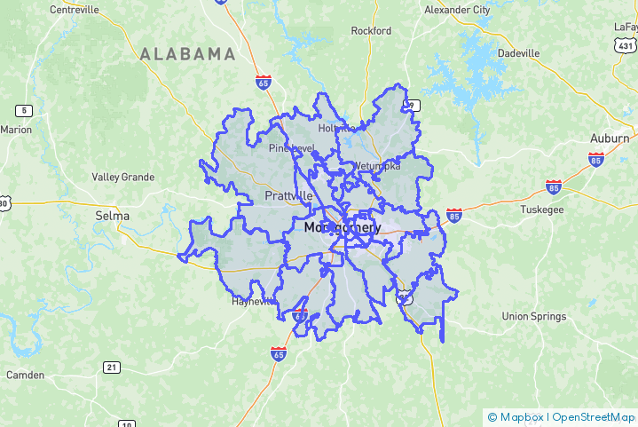 Service Area Map