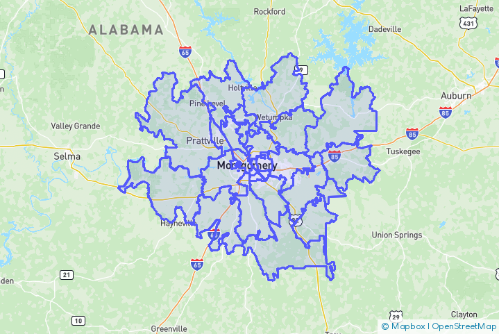 Service Area Map