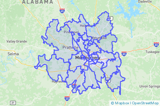 Service Area Map