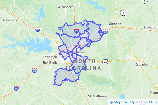 Service Area Map