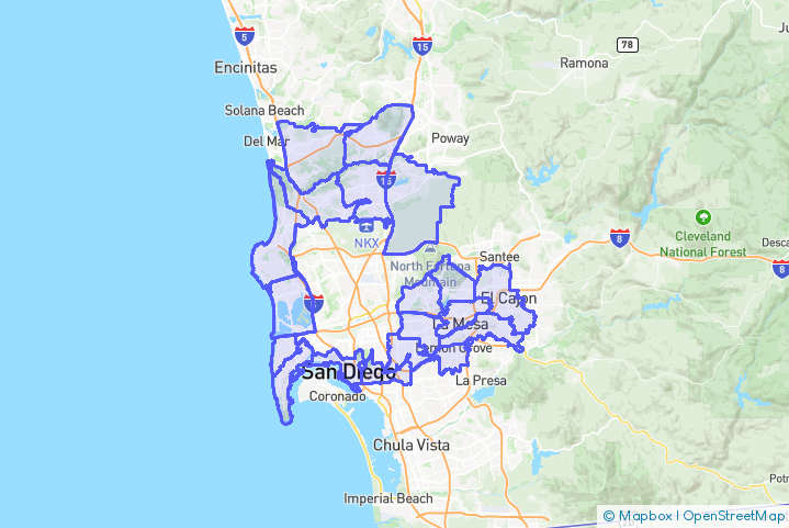 Service Area Map
