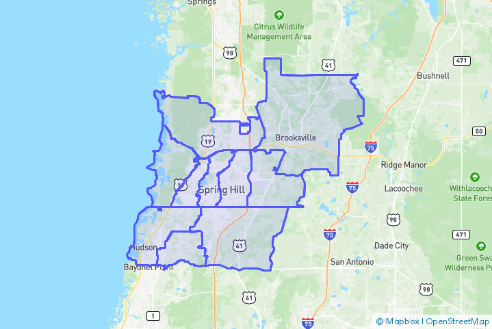 Service Area Map