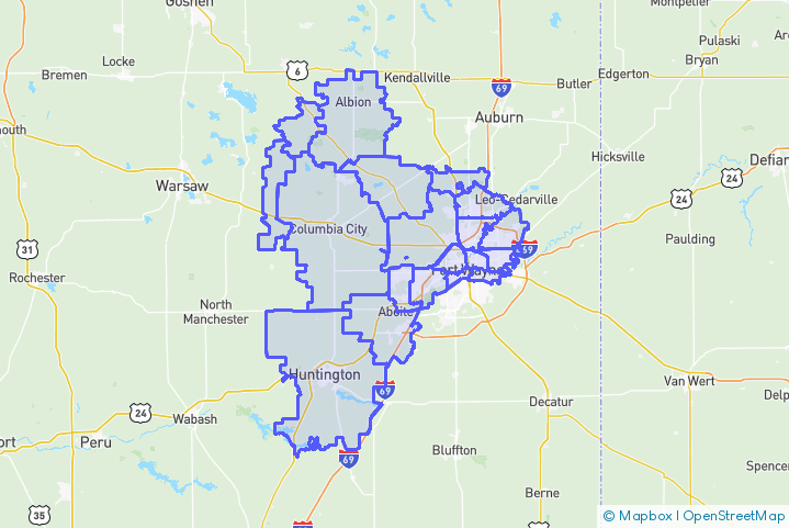 Service Area Map