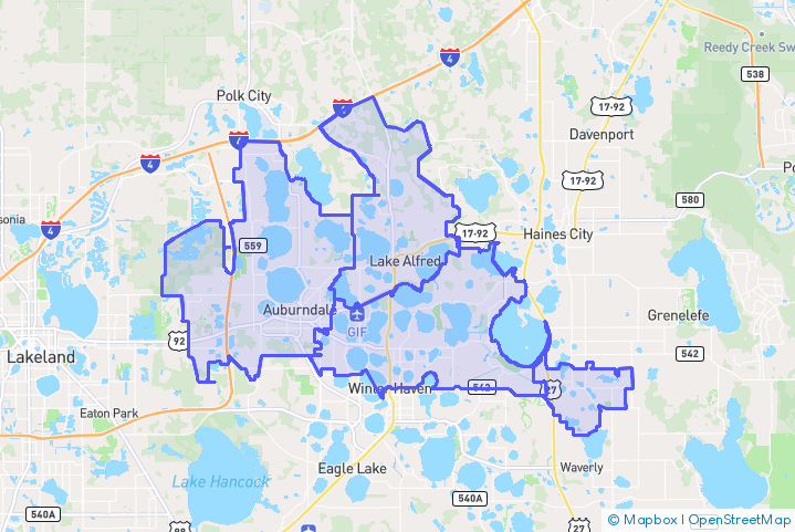 Service Area Map
