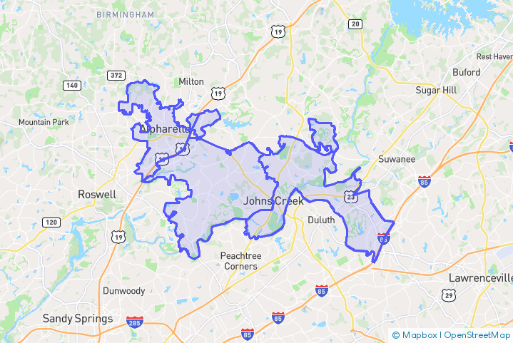 Service Area Map
