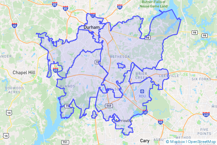 Service Area Map