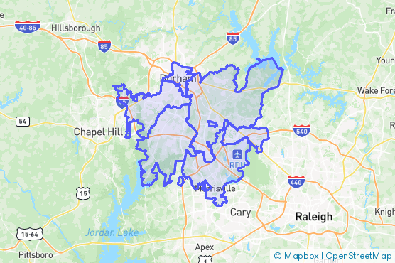 Service Area Map