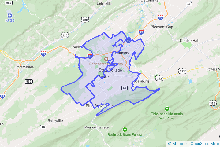 Service Area Map