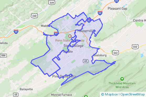 Service Area Map