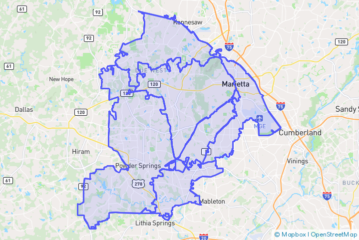 Service Area Map