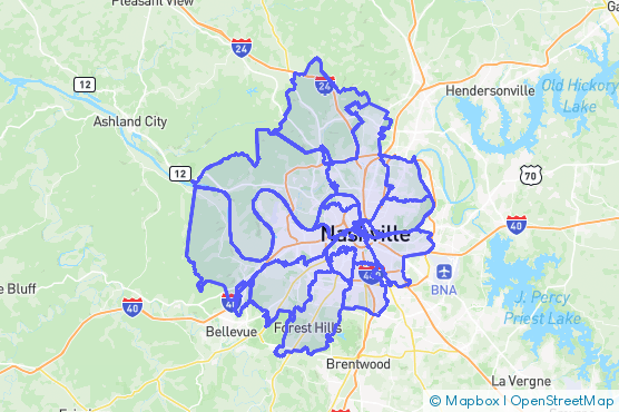 Service Area Map