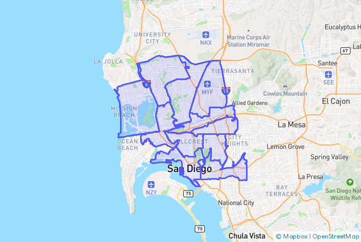 Service Area Map