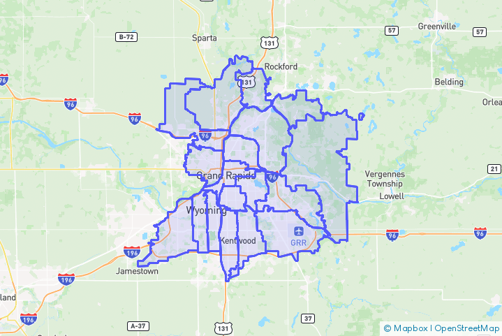 Service Area Map
