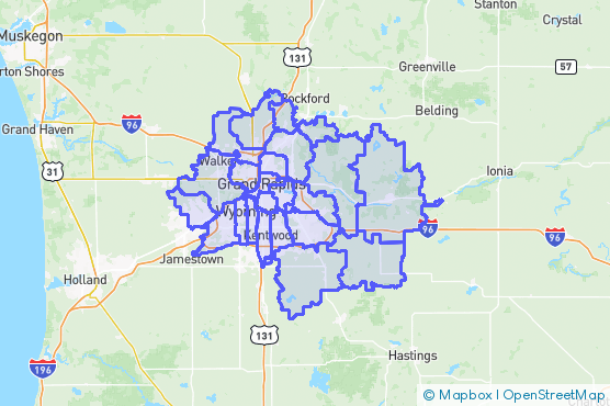Service Area Map