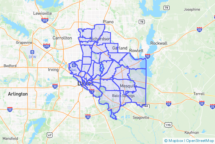 Service Area Map