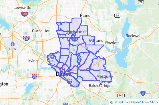 Service Area Map