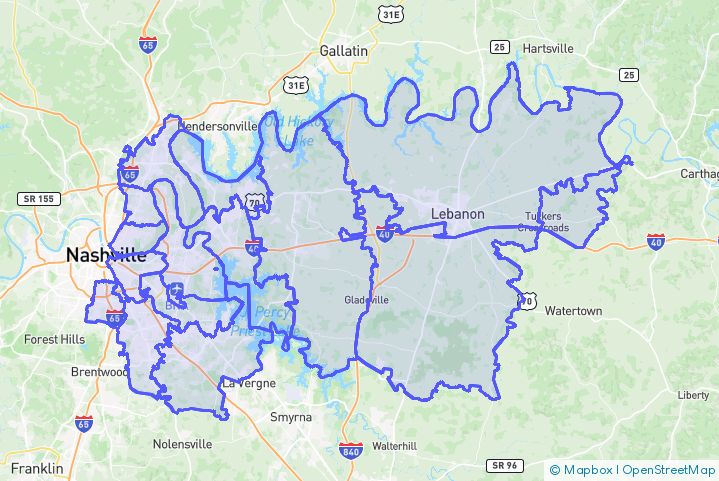 Service Area Map