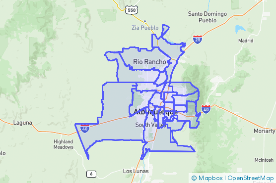 Service Area Map