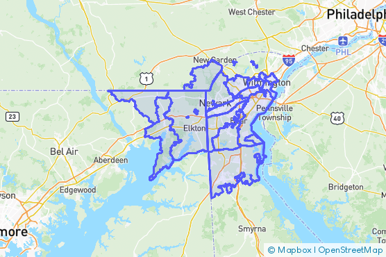 Service Area Map