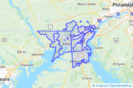 Service Area Map