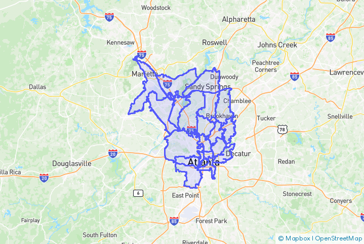 Service Area Map
