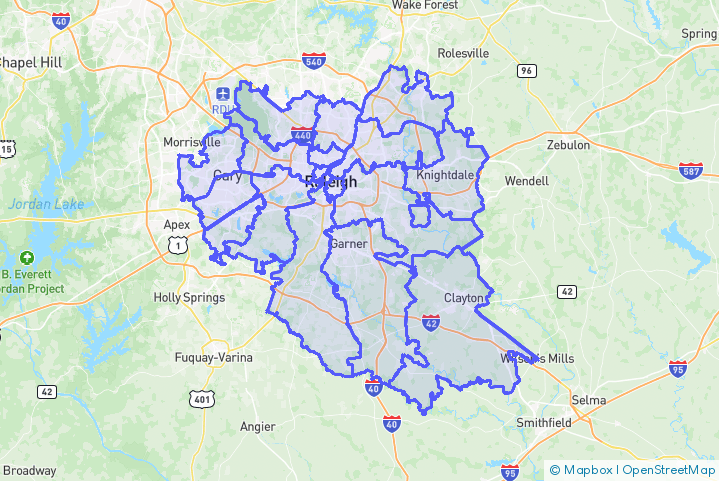 Service Area Map