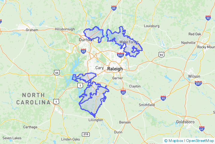 Service Area Map