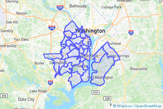 Service Area Map