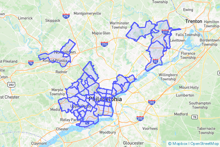 Service Area Map
