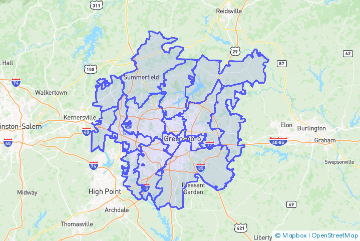 Service Area Map