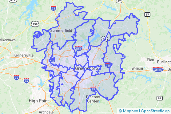 Service Area Map