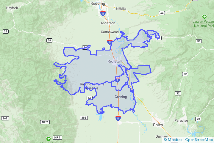 Service Area Map