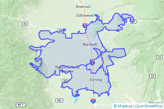 Service Area Map