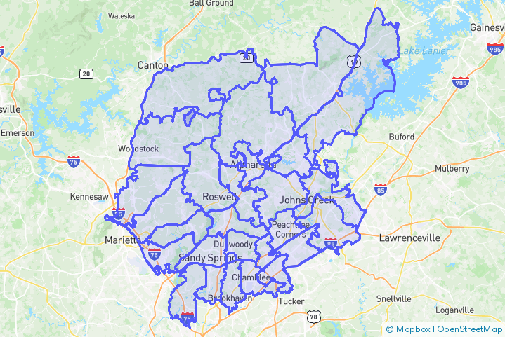 Service Area Map