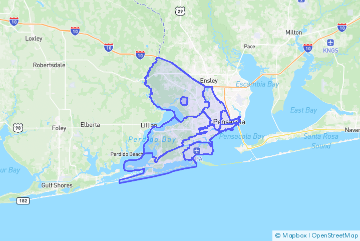 Service Area Map