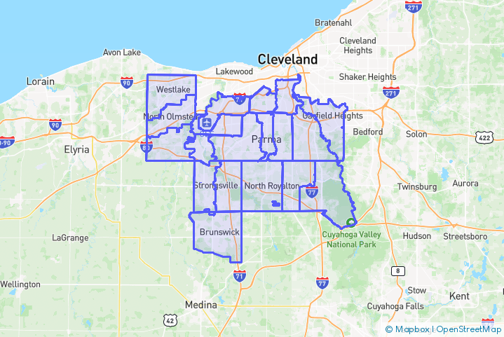 Service Area Map