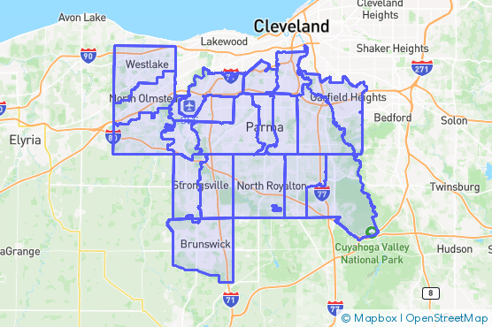 Service Area Map