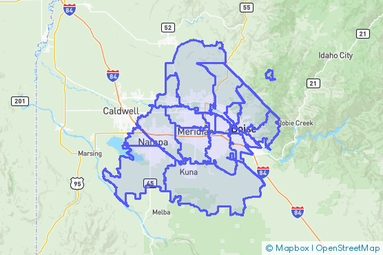 Service Area Map